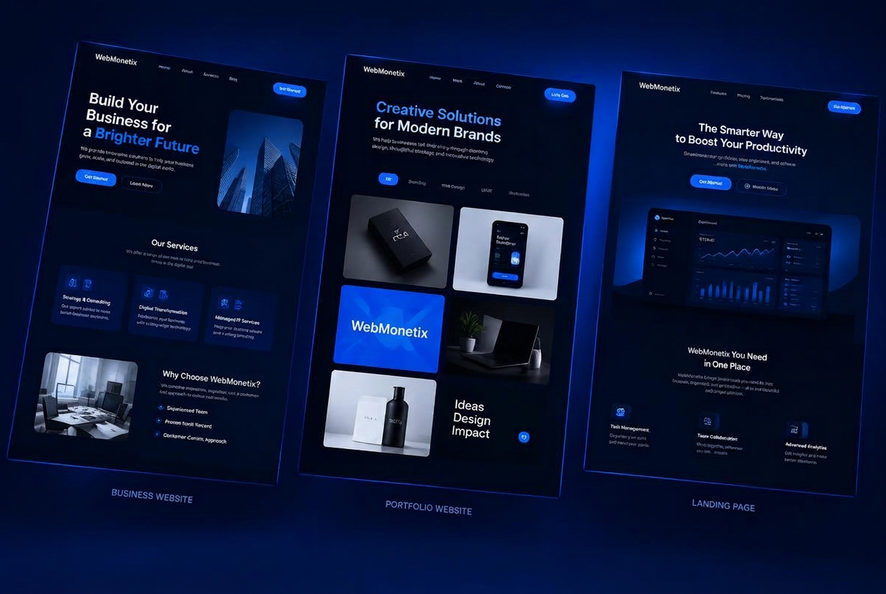 Corporate Business Concept — Business Websites project preview by WebMonetix